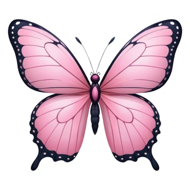 pink butterfly sticker