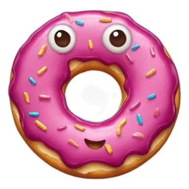 super happy donut sticker