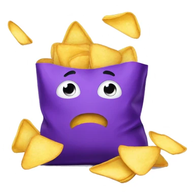 purple bag of chips sticker