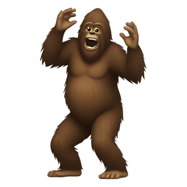 Sasquatch dancing sticker