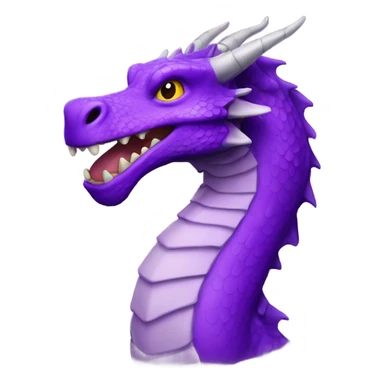 Purple dragon sticker