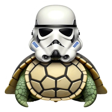 skull themed stormtrooper turtle sticker