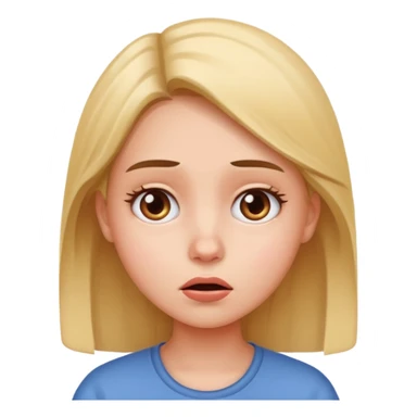 confused girl sticker