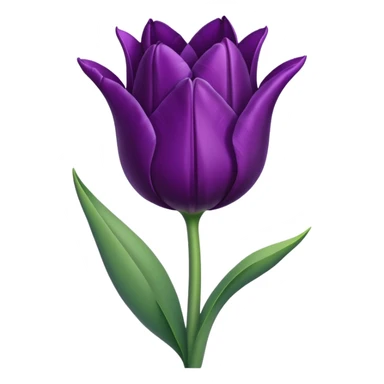 Dark purple Tulip sticker
