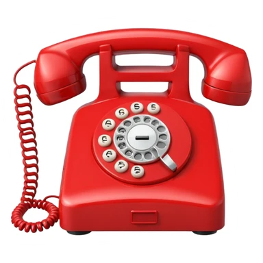 red phone calls sticker