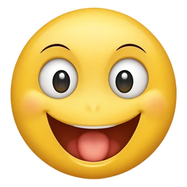 open mouth smiley face with wide eyes sticker