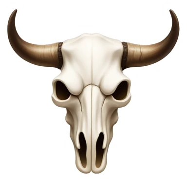 Bull skull sticker