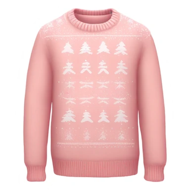 Light pink Christmas sweater  sticker