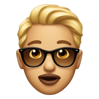 lipbite with shades swag sticker