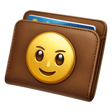 Billetera con un simbolo de honestidad en el medio sticker