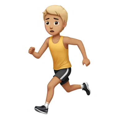 Runs and cries sticker