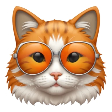 Cat wearing sunglasses sticker