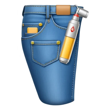 EpiPen in back jeans pocket sticker