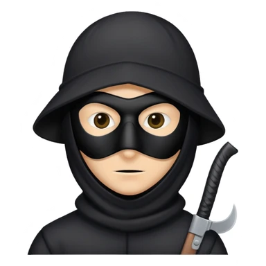 burglar character sticker