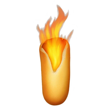 French baguette burn sticker