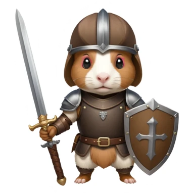 Guinea pig warrior sticker