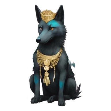 Dark black Beige cyan Pink magenta burgundy maroon cyan beige gray coyote black stripes wearing gold jewellery gold piercings gold gilded vintage watercolour tie dye black raven wings sticker