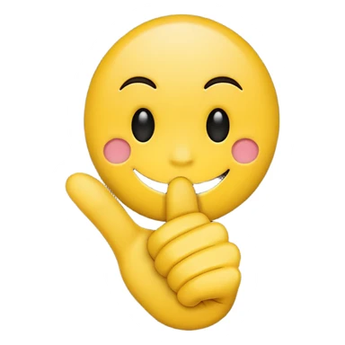 Smile face emoji with middle finger sticker