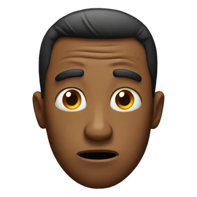 Emoji looking confused sticker