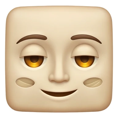 A smiling face with half-closed eyes, dilated pupils, and a relaxed grin - looking very stoned and high sticker