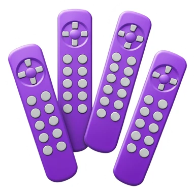 Play 5 remote control in purple sticker