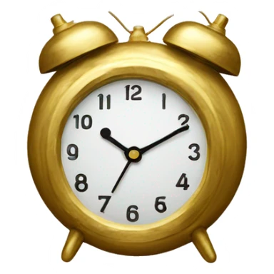 a clock made out of gold sticker