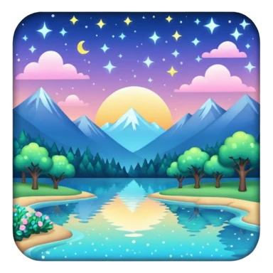 gorgeous beautiful sparkly aesthetic full scenic SCENERY sticker