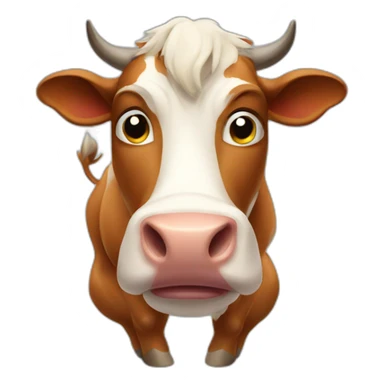 Very muscular Cow sticker