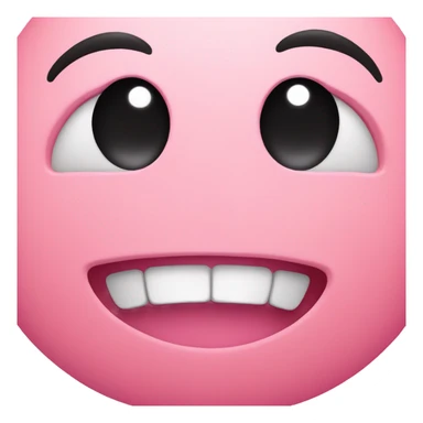 pink smiley  with heart eyes sticker