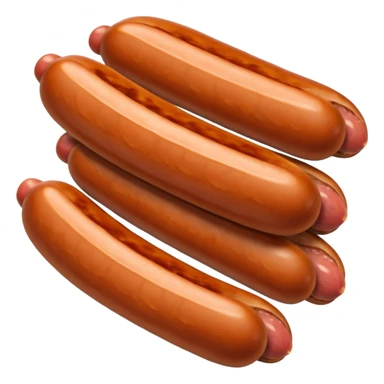 sausages cutted in slices  sticker