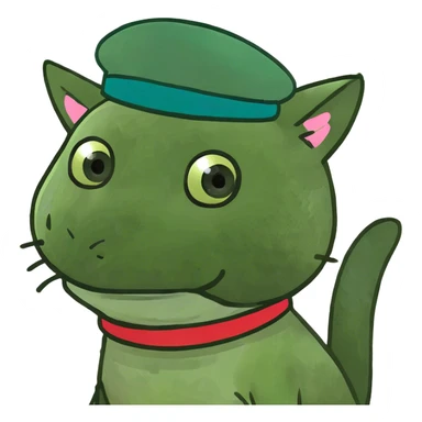 Baby cat wearing little socks sticker