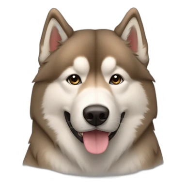 Light Brown malamute sticker