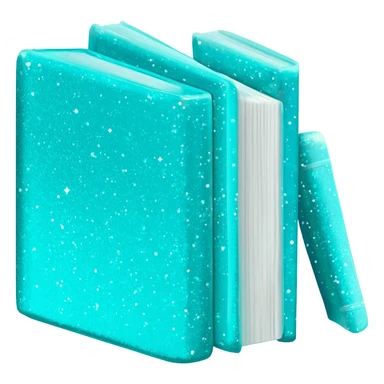 books cian glittery sparkle sticker