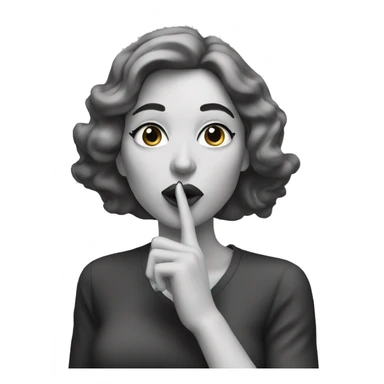 woman blowing a kiss sticker