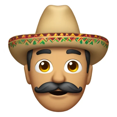 Mexican with mustache and beers  sticker