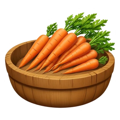 carrots in bowl sticker