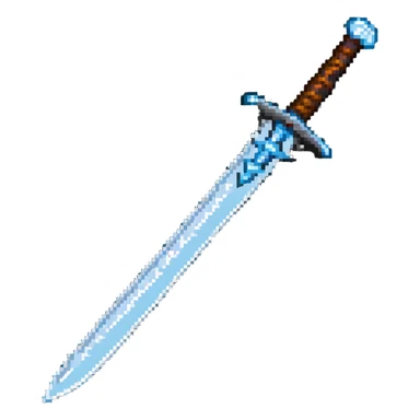 Iron sword with runic engravings on blade sticker