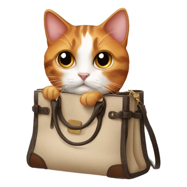 calico cat in the birkin bag sticker