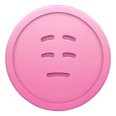 pink coin nothing on it sticker