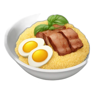 Meal of couscous with meat sticker