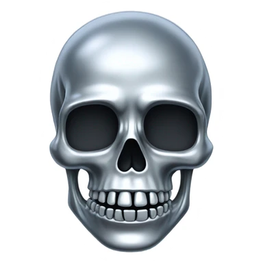 Skeleton made out of chrome sticker