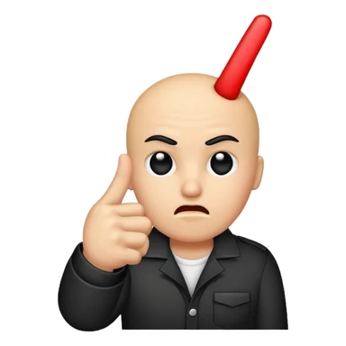 A baddie showing middle finger  sticker