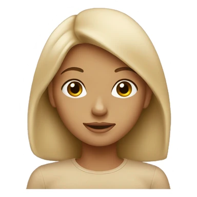 Beige clean Girl sticker