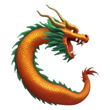 Chinese dragon tail  sticker