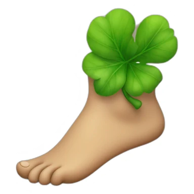 Foot luck sticker