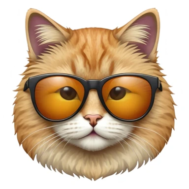 Katze mit Sonnenbrille sticker