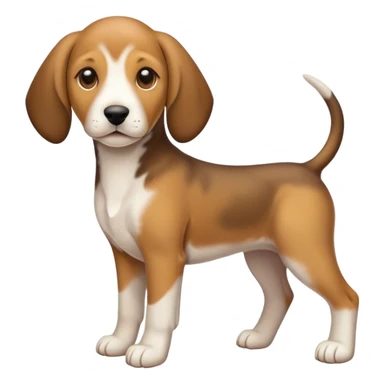 hound puppy full body sticker