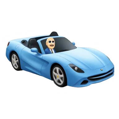 Enzo Bruner white guy driving his blue infinity car￼ sticker