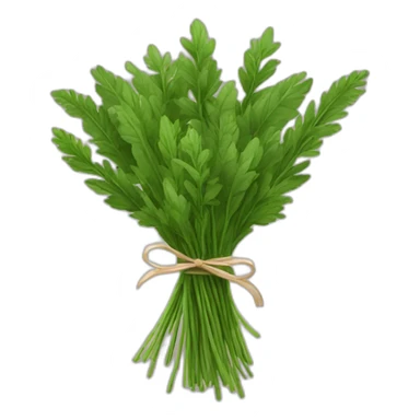 bouquet of green herbs sticker