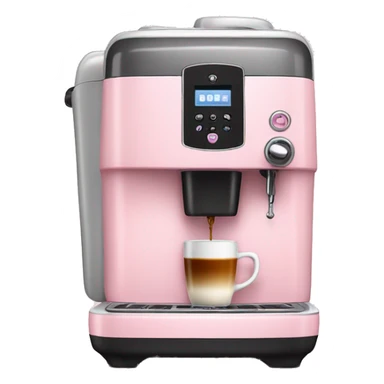 Light Pink coffee machine  sticker